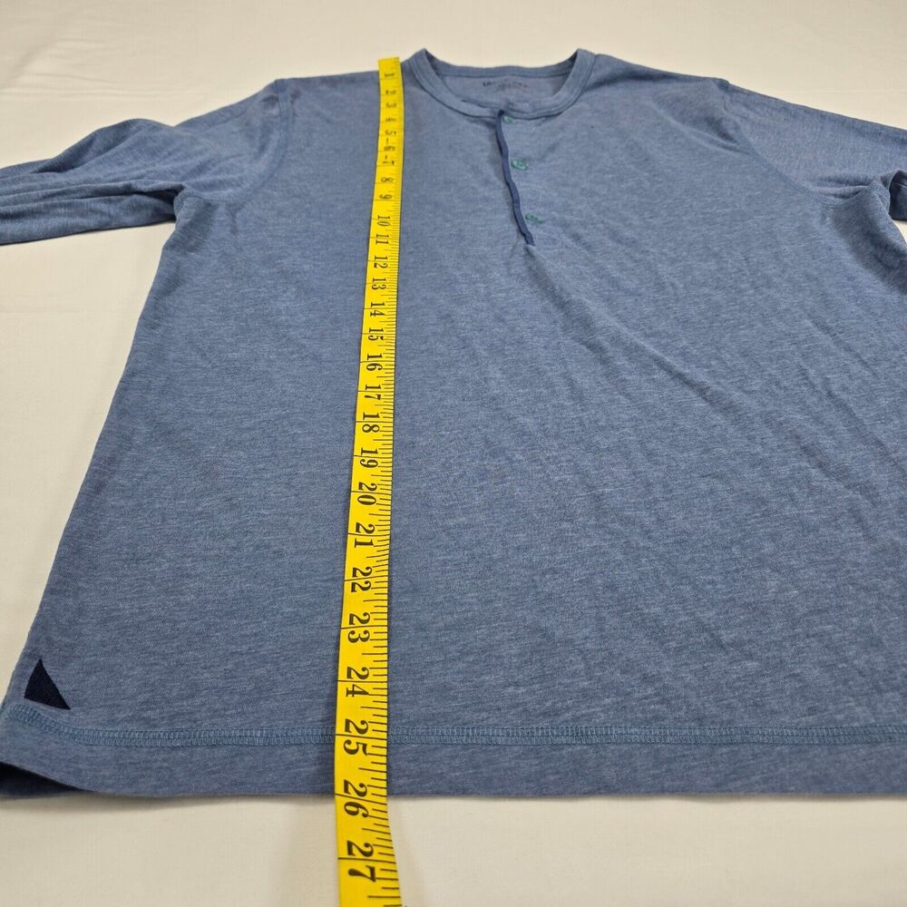 Untuckit Men's Blue Long Sleeve Henley t-Shirt Size M - Picture 6 of 8